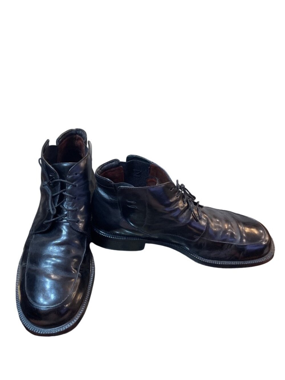 Cole Haan City mens black brown leather ankle chukka boots sz 10.5D SKU 10-357